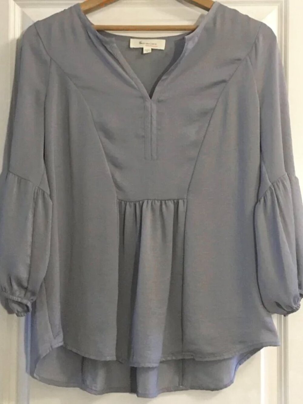 VINCE CAMUTO Purple Romance Ruffle Peplum Blouse XS Pastel Fantasy